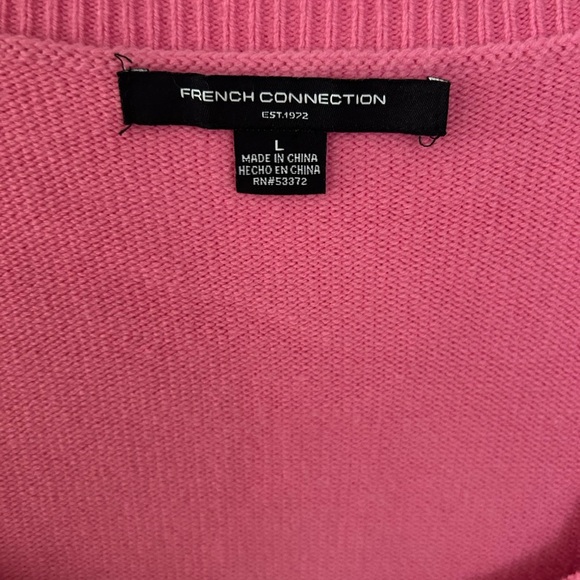 French Connection Cropped Pink Cardigan - Picture 4 of 4